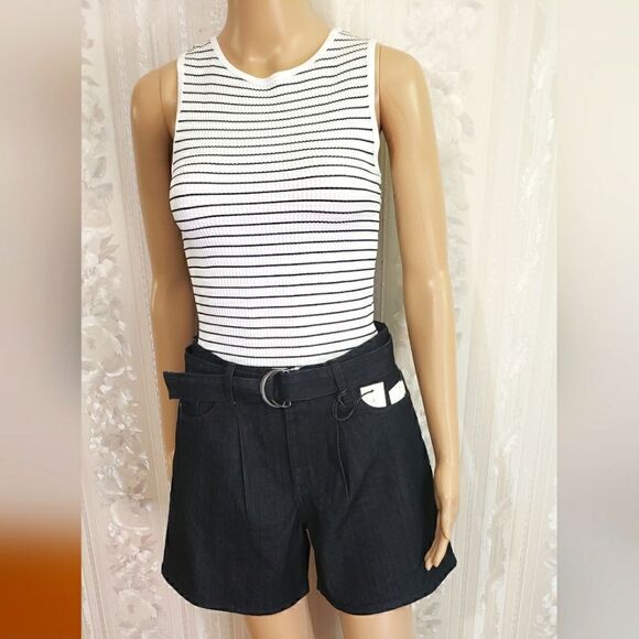 Anne Klein Belt Shorts  - Picture 2 of 8
